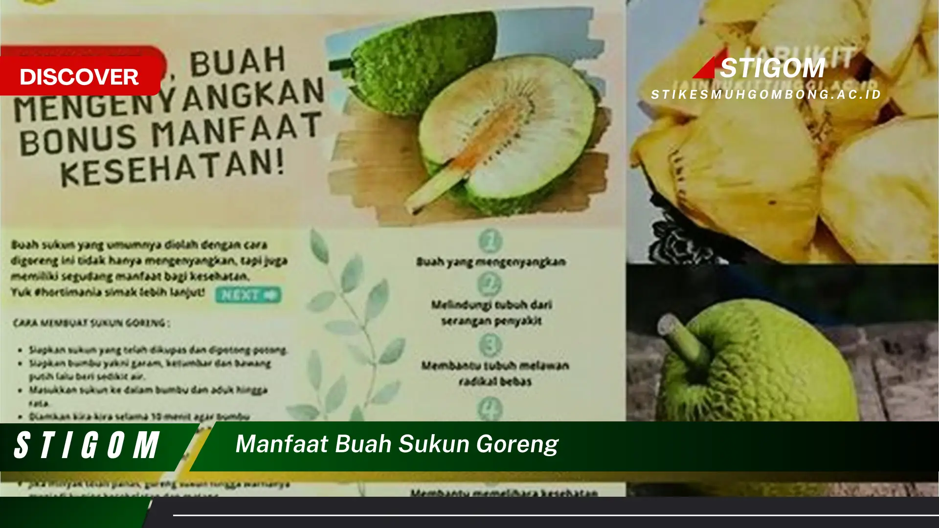 Ketahui 10 Manfaat Buah Sukun Goreng untuk Kesehatan Tubuh Anda